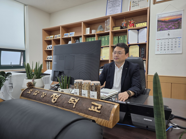 정덕교 진주시 산림조합장. 김현우 기자