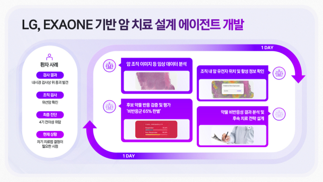 실제 환자 사례로 본 LG의 엑사원 기반 암 에이전틱 AI. LG 제공