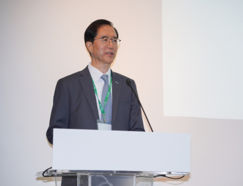 코이카 이윤영 이사 기조연설 사진.