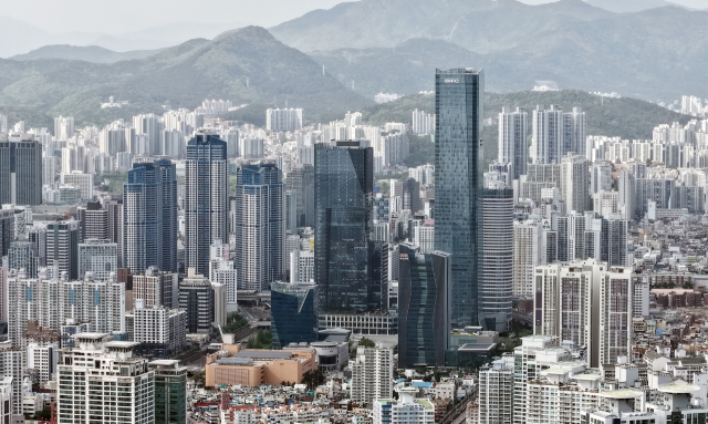 부산 남구 문현금융단지와 BIFC(부산국제금융센터) 일대 모습. 정종회 기자 jjh@