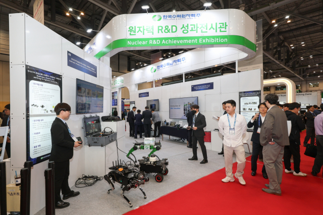 한수원이 지난 22~24일 '2026 부산국제원자력산업전'에 참가해 뒤어난 원전 기술력을 선보였다. 한수원 제공