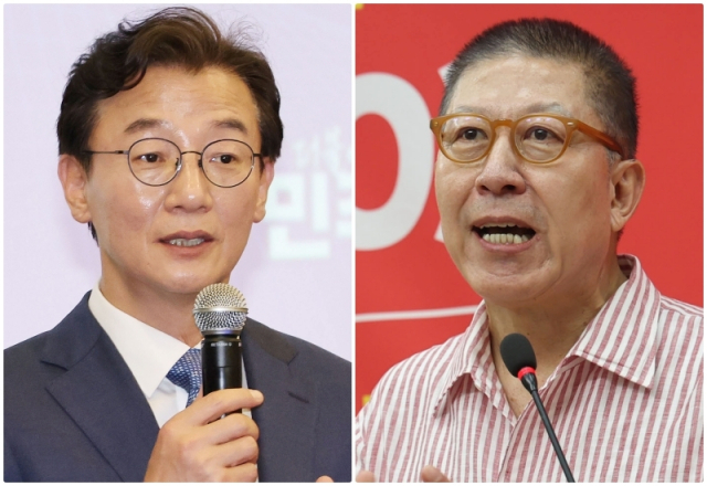 왼쪽부터 더불어민주당 전재수 부산시장 후보, 국민의힘 박형준 부산시장 후보. 부산일보DB