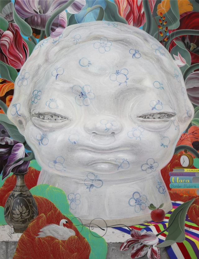 하행은, My Table-Light, acrylic on linen, 2026. 우마린 갤러리 제공