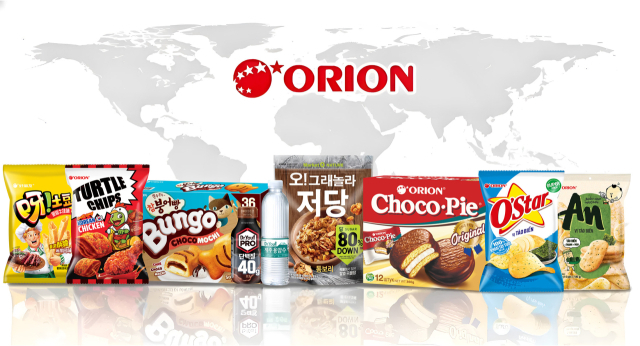 오리온 글로벌 대표 제품. 오리온 제공