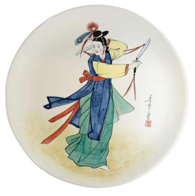 김은호 작가가 그린 대한도기 접시. 이현주 제공