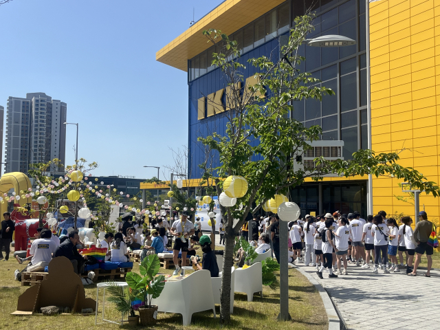 지난 16일 오전 8시 부산 기장군 이케아 동부산점에서 이케아 코리아의 참여형 이벤트 ‘헤이 런(Hej Run)’이 열렸다. 양보원 기자
