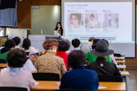 ‘AI 플랫폼 활용하기’ 수업 현장. (부산경상대 제공)