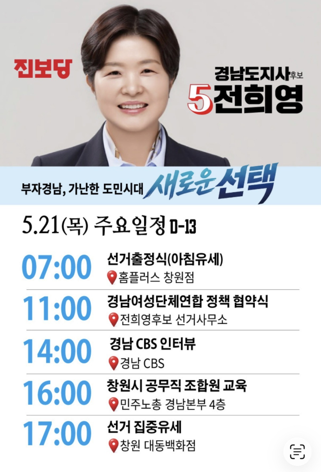 선거운동 첫날 표정
