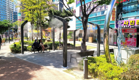 부산 남구, 평화공원·문현교통광장 쿨링포그 확대 설치