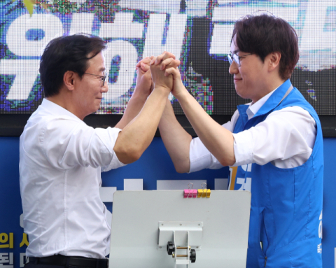 전재수 북갑 등판…하정우 지원 나서며 표심 결집