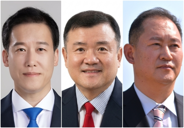 왼쪽부터 더불어민주당 김시형 후보, 국민의힘 강주택 후보, 무소속 오경석 후보