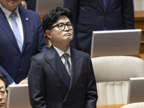 한동훈, 국힘 정점식 원내대표에 