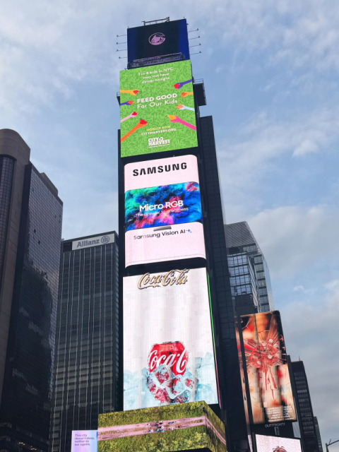 삼성, 글로벌 랜드마크서 ‘마이크로 RGB’ TV 옥외광고