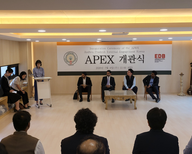 인도 정부의 첫 해외 대외협력센터인 ‘APEX(Andhra Pradesh External Engagement)’가 8일 부산에서 문을 열었다. APEX 제공