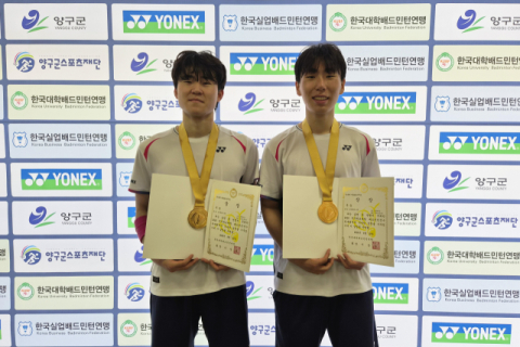 동의대 배드민턴부는 전국학교대항 배드민턴대회서 남자 단식 및 복식 우승을 차지했다. 동의대 제공