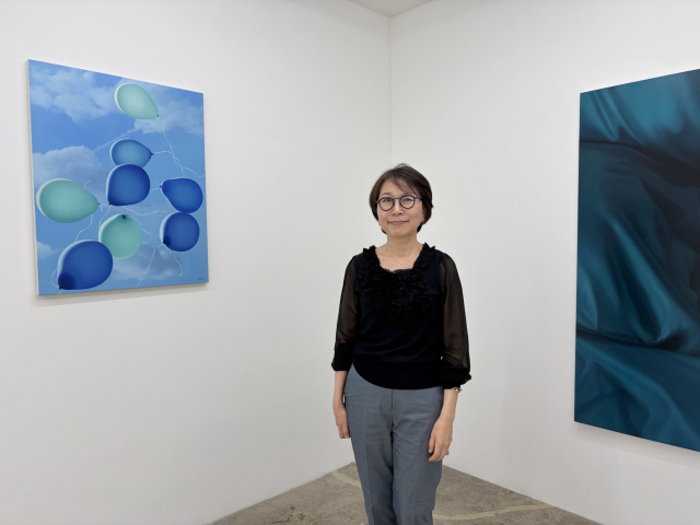 어컴퍼니 전시장에서 만난 이진이 작가. 김은영 기자 key66@