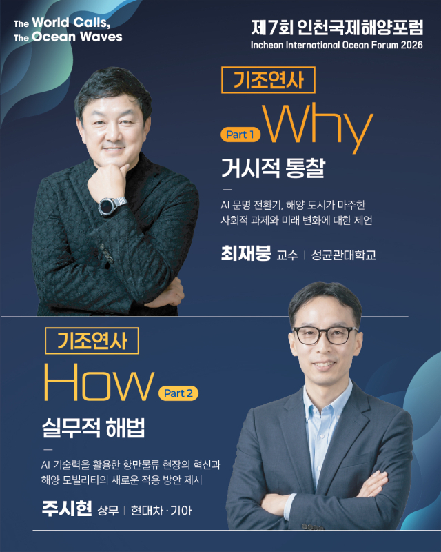 ‘제7회 인천국제해양포럼’ 기조연사 사진. 인천항만공사(IPA) 제공