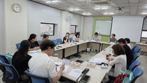 ‘단체급식조리원 전문인력 양성과정’ 일자리협력망회의 모습. 동래여성인력개발센터 제공