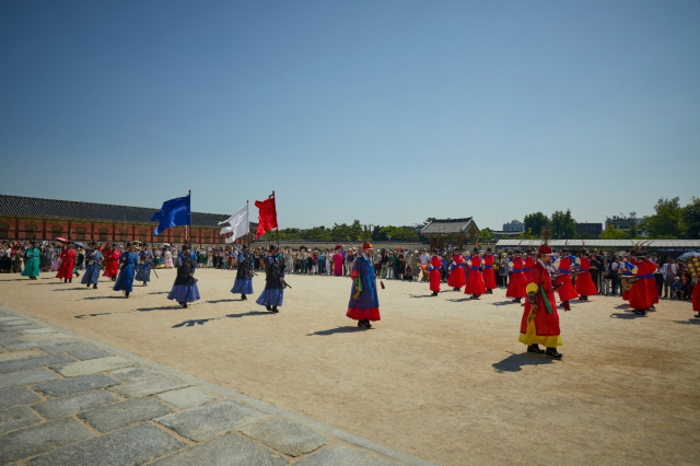 궁궐을 지키던 수문군 행사도 벡스코에서 하루 2번 진행된다. 국가유산청 제공