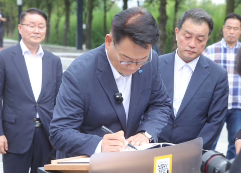 친명 주자 부산행, 당심 잡기 총력