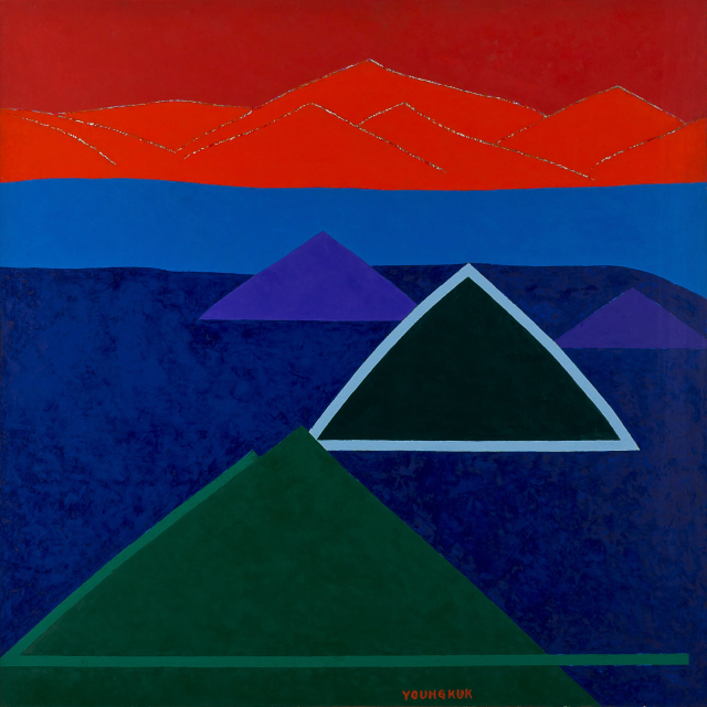 유영국, Work, 1987. ⓒYoo Youngkuk Art Foundation 이미지 제공: 유영국미술문화재단.