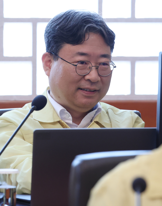 하준경 경제성장수석이 18일 청와대에서 이재명 대통령 주재로 열린 제1회 을지국무회의에 참석해 있다. 연합뉴스
