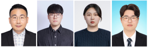 (왼쪽부터) 천세진 교수, 손원석·김아영 석사과정생, 박정현 박사과정생.