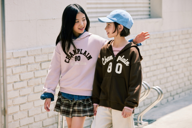 스파오키즈 새학기 페스타 캠페인 화보. 이랜드월드 제공