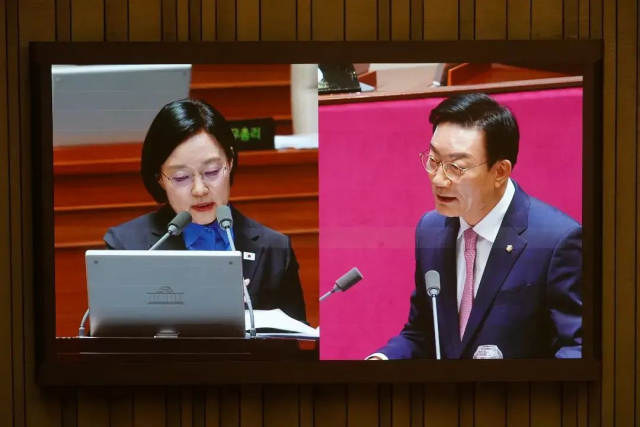 국민의힘 서일준 국회의원은 지난 11일 국회 대정부질문에서 한성숙 국무총리를 상대로 수해 피해 사각지대 지원 확대 필요성을 강조했다. 의원실 제공