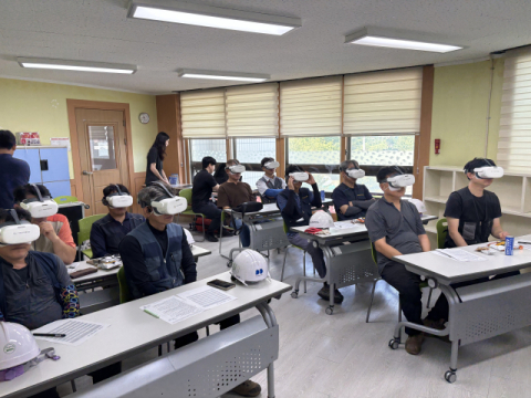 부산도시공사, ‘VR 안전체험교육’으로 현장 중심 안전교육 강화
