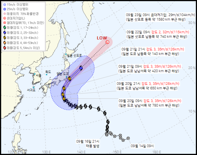 25호 태풍 '두쥐안' 북상…일본 아시안게임 비상, 한국 야구 영향은?
