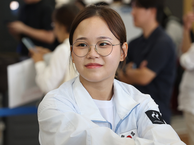 추석 연휴 첫날 금메달 사냥에 나서는 체조 국가대표 여서정. 연합뉴스