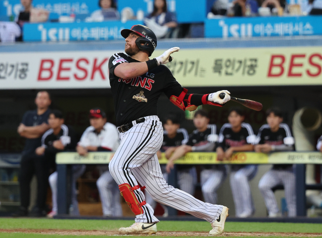 올 시즌 MVP 후보로 꼽히는 LG 오스틴 딘. 연합뉴스