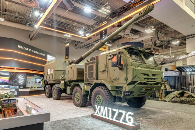 한화에어로스페이스는 미국 워싱턴DC에서 열린 미국 육군협회 연례 전시회 'AUSA 2026'에서 XM1776을 공개했다. 한화에어로스페이스 제공