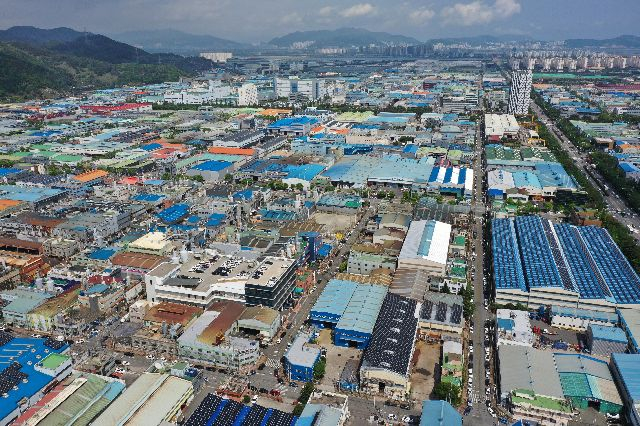중소 제조업체들이 밀집한 부산 강서구 녹산산업단지 전경. 부산일보DB