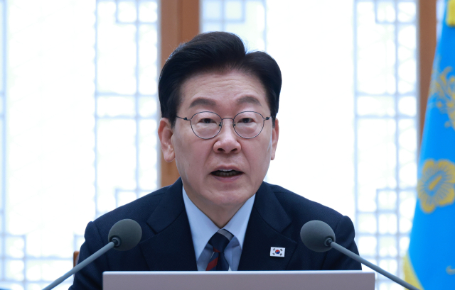 이재명 대통령이 23일 청와대에서 열린 초안전사회 범정부 대응회의에서 발언하고 있다. 연합뉴스