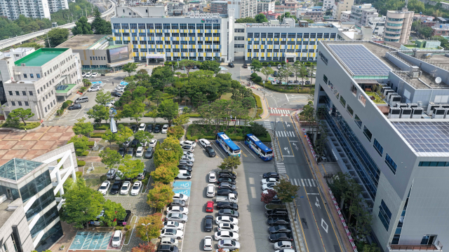 양산시청사 전경.
